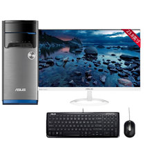 华硕（Asus）M32AD-I4154A3 台式电脑 （I3-4170 4G 500G DVD光驱 win10）(主机+23.8英寸高清液晶显示器)