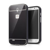 华为g610手机套 c8815手机壳 g610-t11外壳 保护套 金属边框(黑色)