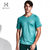 美国HOTSUIT运动短袖t恤男圆领户外跑步健身透气修身运动上衣5694004(水鸭绿 XL)