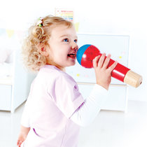Hape儿童麦克风玩具话筒唱歌宝宝早教益智玩具 12个月+E0337 国美超市甄选