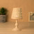 莎芮 欧式家居创意复古铁艺风灯蜡烛烛台浪漫烛光晚餐婚庆道具摆件礼物(KX8028白色)第2张高清大图