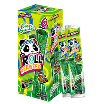 熊猫先生芝麻颗海苔紫菜卷原味18g 办公室儿童休闲膨化食品零食