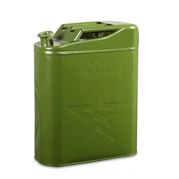 谋福汽油柴油桶备用油箱汽车摩托51020l备用军绿色铁皮20l