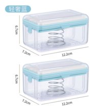 抖音同款多功能肥皂起泡盒免手搓家用香皂盒置物架起泡肥皂盒(天空蓝【2】个装)