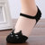 3双装浅口袜 夏季女士可爱小猫咪隐形袜子(黑色 均码（3双装）)