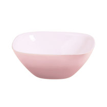 意大利 Guzzini 创意沙拉碗 餐具方口碗欧式家用饭碗汤碗 真快乐厨空间(粉 20CM)