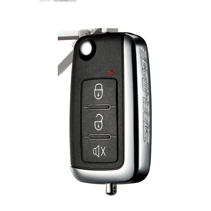 steelmate)汽车防盗器金钻3930一体化遥控折叠钥匙汽车防盗报警器图片