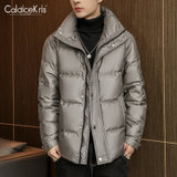 CaldiceKris （中国CK）男款休闲羽绒服CK-F8020(深灰色 M)