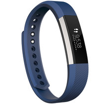 Fitbit Alta 智能手环 运动健身手表蓝牙自动计步器跑步睡眠运动来电短信提醒 小米苹果iphone华为手机通用型(蓝色 L码)