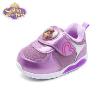 Disney/迪士尼0-3岁童鞋新款运动鞋婴幼童灯鞋男女小童户外运动休闲鞋婴儿学步鞋K00007 K00008(14.5码/参考脚长140mm K00008紫色)
