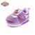 Disney/迪士尼0-3岁童鞋新款运动鞋婴幼童灯鞋男女小童户外运动休闲鞋婴儿学步鞋K00007 K00008(16码/参考脚长160mm K00008紫色)