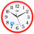 康巴丝时尚创意客厅钟表挂钟静音简约时钟C2246(红色)