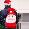 圣诞老人大背包平安夜礼物袋儿童礼品包装袋子苹果袋圣诞节装饰品(圣诞老人礼品袋【50*35cm】 默认版本)