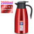 保温壶304不锈钢加厚真空开水瓶家用大容量便携欧式暖水壶热水壶(红色)