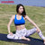 鸭鸭跑步运动瑜伽吸湿排汗bra健身防震内衣美型美背JSN97204(蓝色 160)