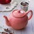 英国Price & Kensington网红陶瓷滤泡茶壶（含滤网）-火烈粉 1100ml