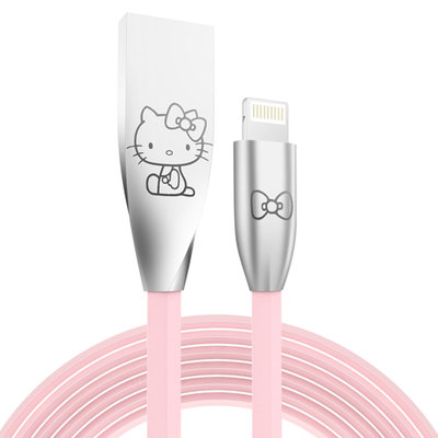 优加 Hello Kitty 系列 苹果数据线 1m 粉