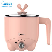 美的(Midea) 电煮锅 MC-DY13E101 宿舍 学生锅 多功能 小功率 一体电热锅 电火锅锅家用 小电锅(粉色 热销)