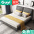 古宜 G336现代简约可拆洗布艺单双人床北欧风格金属实木主卧婚床主卧室家具小户型(定制颜色)