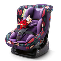 贝贝卡西 汽车儿童安全座椅 婴儿车载座椅  3C认证0-4岁紫色