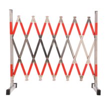 俊采云JCYOO9不锈钢伸缩围栏幼儿园施工安全护栏可移动折叠户外活动隔离栏（单位：片）(高1.2m 长3m)