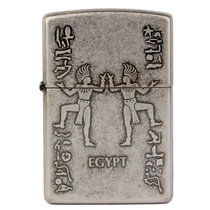 zippo打火机C05古埃及四枚套装 仿古银雕刻   之宝收藏款男士礼品生日礼物