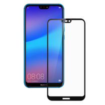 华为nova3e全屏钢化膜 华为 NOVA3E全屏钢化膜 华为nova3e钢化玻璃膜 贴膜 高清防刮防爆手机保护膜(黑色-全屏钢化膜)