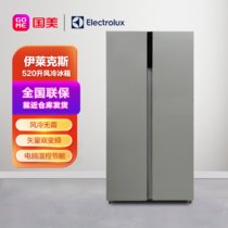 伊莱克斯(Electrolux) ESE5208TG 520升 风冷 冰箱 对开门 复古银