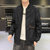 富贵鸟男士立领夹克衫运动商务休闲时尚直筒外套(黑色 5XL 云 185-210斤)