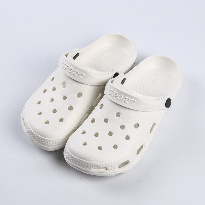 防滑洞洞鞋按摩拖鞋韩版情侣沙滩鞋花园鞋批发185白色44码返回商品页