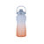 大容量水杯女生高颜值tritan吸管杯子便携夏季塑料运动大水壶(蓝橙渐变（送3D贴）)