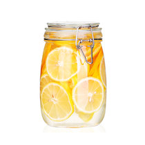 卡凡洛(Kaflo)密封罐玻璃食品瓶子蜂蜜瓶咸菜罐泡酒泡菜坛子带盖家用小储物罐子(1000ML)