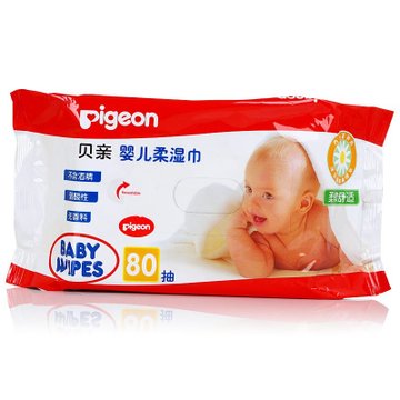 贝亲婴儿柔湿巾80片3连包 （KA36*3）