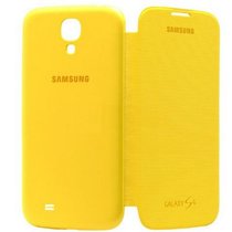 三星（Samsung）手机套手机壳保护套保护壳原装皮套S4/盖世4/I9500/I9508/I959/I9502炫彩（黄色）
