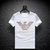 欧洲站美杜莎夏季2020新款潮流牌男士丝光棉烫钻短袖T恤大码体恤.4(XL 白)