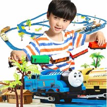 电动托马斯小火车轨道玩具TOMY火车玩具和谐号儿童玩具动车组77件套生日礼物包邮家庭豪华蒸汽达尔比尔多美tomy费雪通用(原配 描述一样)