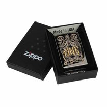 zippo打火机28797皇后王冠 黑冰雕刻 之宝男士礼品生日礼物