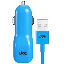 jce C53U系列高效安全双USB车载充电器 配锌合金充电数据线 适用三星，小米等 君子蓝