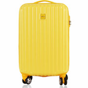 蒂柏拉dibola 炫彩系列旅行箱 ABS万向轮拉杆箱 女24寸28寸行李箱 2(黄色 24寸)