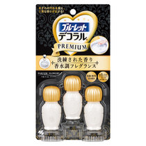 小林制药(KOBAYASHI)日本进口马桶开花小花去异味厕所除臭剂洁厕灵凝胶花瓣(香水花香)7.5g*3瓶 真快乐超市甄选