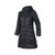 女子户外运动冬季中长款保暖舒适休闲羽绒服外套 BS0985(黑色 XL)
