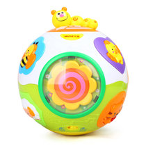 汇乐玩具宝宝运动伸展转转球塑料938 早教益智玩具男孩女孩礼物音乐感应学爬玩具