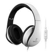 宾果（Bingle） I680 耳机 头戴式 可折叠 便捷耳机 笔记本台式电脑通用耳麦 带麦克风(白色)