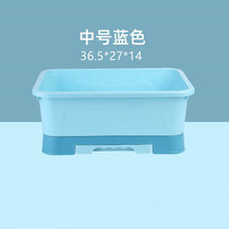 碗柜收纳餐具柜厨房架子置物架碗筷收纳柜碗架放碗收纳盒沥水架(5)