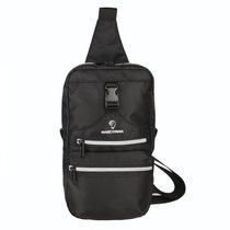 MASCOMMA男女款休闲单肩斜挎包9.7寸平板电脑IPAD胸包背包BS00904(黑色)