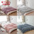 日式无印风格法莱绒毛毯加厚纯色秋冬法兰绒良品办公室盖毯tp2981(红色 XL)
