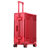 CaldiceKris（中国CK）时尚铝框旅行拉杆箱20寸CK-L1809(红色 20寸)