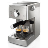 飞利浦（PHILIPS）咖啡机 半自动意式咖啡机带经典奶泡器 HD8327/92