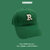 高品质纯棉字母R标棒球帽韩版绿色鸭舌帽男女学生情侣运动帽子潮(绿色)