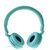 ULDUM U502手机耳机头戴式立体声带线控麦克风按键通用耳塞 (湖蓝色)